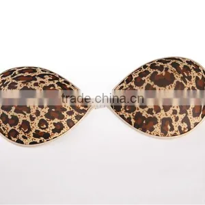 Latest Design Strapless Sexy Leopard Cloth Silicone Bra thumbnail-1