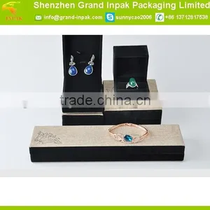 Custom Fabric Velvet Jewelry Packing Box With Foam Insert Manufactures in China thumbnail-1