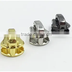 Black Zinc Alloy Customized Logo Zipper Slider thumbnail-6