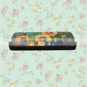 Color Painting Blossom Sun-flower PC and Wood Cell Case for IPhone 5 With Press Key thumbnail-5