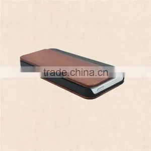 2016 New Model PC and Wood and Leather Phone Case for Iphone 5/5S/6/6 Plus thumbnail-4