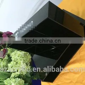Custom Black Acrylic Organizer Box thumbnail-2