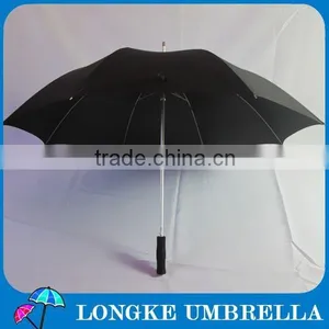 Superior Quality Aluminum Shaft Fiberglass Ribs Pongee Fabric Golf Umbrella thumbnail-4