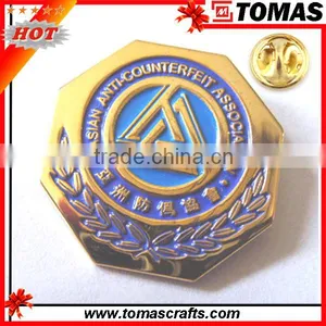 Wholesale Metal Custom Made Button Collar Badge thumbnail-1