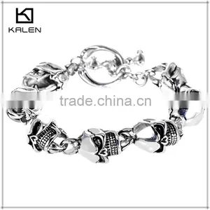 Latest Hot Sale Top Designer Good Quality Skull Shamballa Bracelet thumbnail-5