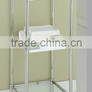 3 Tier Metal Bathroom Storage Shelf Rack thumbnail-1