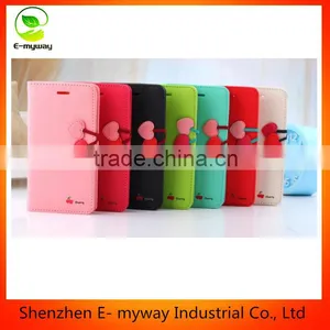 Magnetic Side Flip Book Wallet Cell Phone Case for Iphone thumbnail-1