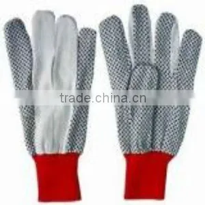 Cotton Canvas Work Gloves With Dots thumbnail-1