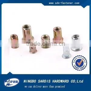Flat Head Kunrled Insert Blind Rivet Nuts thumbnail-2