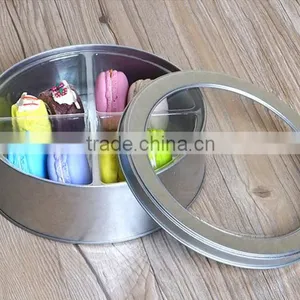 Round Tin Box for Cookies thumbnail-1