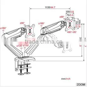 Monitor Mount Computer Desk Mounts Lcd Monitor Stand thumbnail-2