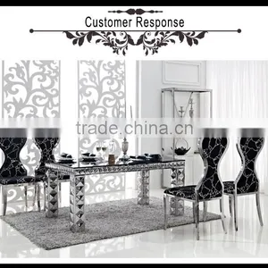 Modern High Class Dining Room Stainless Steel Chair thumbnail-5