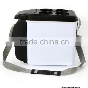 6 L Plastic Car Mini Refrigerator, Travel Drinking Cooler Box Portable Refrigerator With Shoulder Straps thumbnail-1
