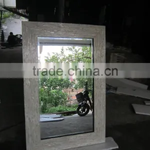 Sophisticated Design Mirror Frame With Mother of Pearl Inlaid Made in Vietnam thumbnail-4