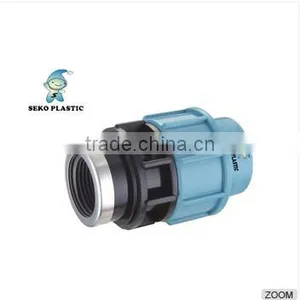 Hdpe Compression Fitting Pp/pe Female and Male Thread Elbow for pe Water Pipe thumbnail-6
