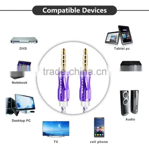VOXLINK 1m/2m/3m/5m/8m/10m 3.5mm to 3.5mm Aluminium Jack Aux Stereo Audio Cable Male to Male Extension Cable thumbnail-5