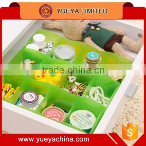 4 Cells Home Office Wardorbe Table Drawer Organizer Sorter-Green thumbnail-1