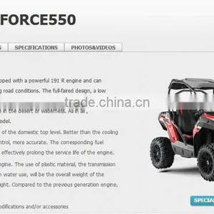 CFMOTO 500CC SSV/SIDE BY SIDE/ UTV/DUNE BUGGY, ZFORCE 550 thumbnail-6