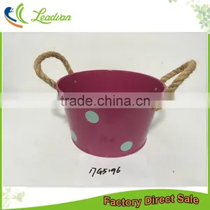 Wholesale Bulk Home Garden Decorative Indoor Rope Hanging Rectangular Flowerpot Planters thumbnail-1