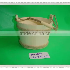 New Product Mini Wooden Bucket,wooden Bucket Wtih Hanger thumbnail-6