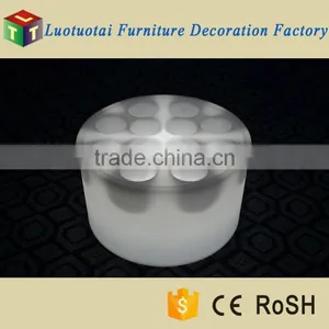 2015 New Product Design Rechargeable Color Changing Round LED Wine Tray thumbnail-1
