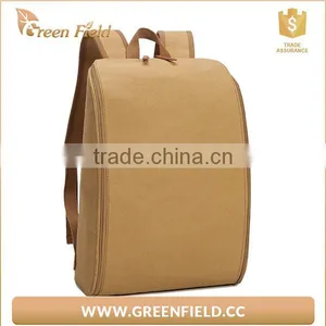 Hot Sell School Usage Bag Folded Washable Kraft Paper Backpack thumbnail-1
