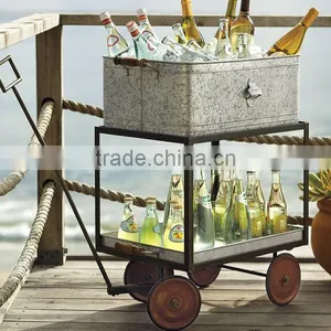 Decorate Home and Garden Metal Planter | Galvanized Beer Ice Tub Planter thumbnail-1