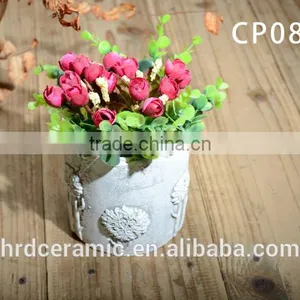 Unique Design Pot Cement Flower Pot for Plant Garden Pot thumbnail-5