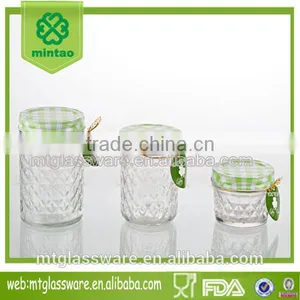 2016newest 3size Unique Honey Jars Empty Canister Jam Jar Set thumbnail-1