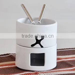 Ceramic Round Fondue Set thumbnail-1