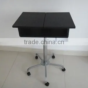 Adjustable Rolling Portable Mobile Computer Notebook Desk Stand Laptop Table thumbnail-2