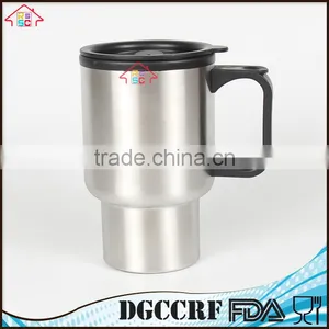 NBRSC 14oz Stainless Steel Tralve Cofee Tumbler,Stainless Steel Car Travel Mug, Travel Mug With Handle thumbnail-1
