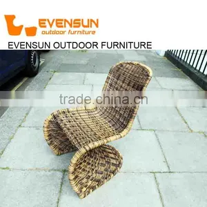 Hot Selling Stackable Outdoor Garden Wicker Rattan Chair thumbnail-6