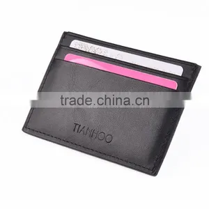 Gift Rivet pu Leather/genuine Leather Credit / Name Card Holder for Business thumbnail-6