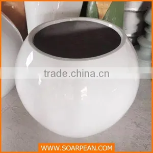 Outdoor Decorative Fiberglass Large Size Flower Pot thumbnail-4