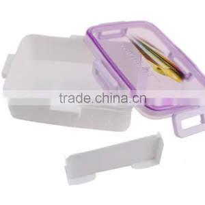 Plastic Rectangular Fresh Preserving Lunch Box With Lock Bento Box thumbnail-1