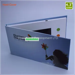 4.3 Inch Lcd Video Brochure With Video Screen , Hard Cover Video Greeting Card thumbnail-1