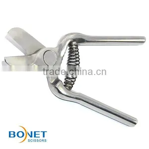 SGA0019 5" Gardening Tool Small Stainless Steel Pruner Scissors With Spring thumbnail-2