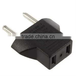 1Pcs Universal Travel US or EU to EU AC Plug Adapter Converter USA to Euro Europe Wall Power Charge Outlet Sockets thumbnail-1