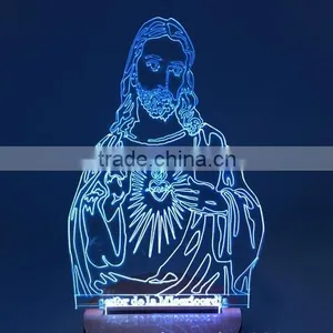 3d Light Lamp of Jesus Christ for Christmas thumbnail-1