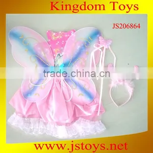 Girls Fairy Dresses With Wings thumbnail-1