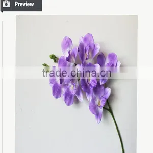 New Arrival Flower Home Decoration Real Touch 7 Flowers Purple Dendrobium thumbnail-2