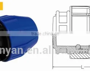 TY High Quality PP Compression Fittings PLUG Eco-friendly Cheap Price Full Size Factory Price List Discount thumbnail-1