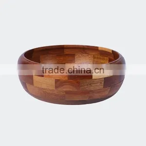Health Care High Quality Hand Carved Bamboo Salad Bowl thumbnail-2