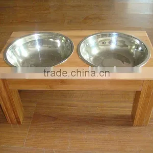 2017 High Quality Large Bamboo Pet Feeder thumbnail-1