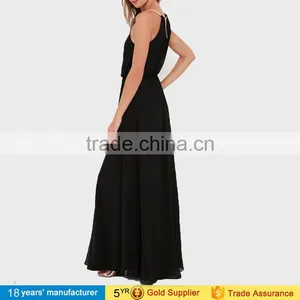 Elegant Casual Cheap Bridesmaid Vestido de Festa Pleated A-Line Chiffon Formal Party Long Wedding Evening Maxi Dresses for Women thumbnail-6