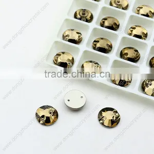 Hot Hot Hot! Fine Cut! Fine Transparency! Dongzhou High Quality Crystal Sew on Round Stones thumbnail-2