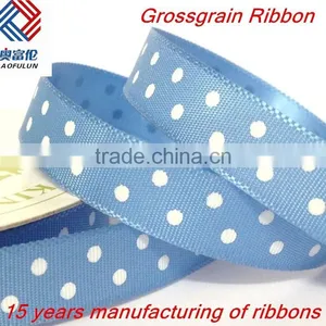 High Quality Polka Dot Printed Grosgrain Ribbon thumbnail-2