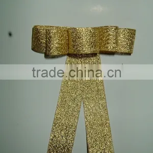 Custom Packing Golden Color Metallic Ribbon for Gift Packing thumbnail-5