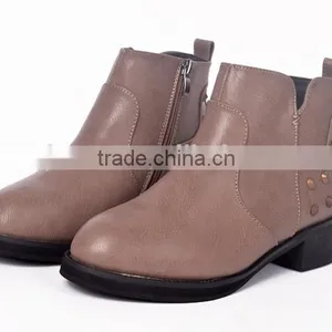 GZY Heel Shoes Women Low Cut Latest Boots China Export Guanghzou Factory Wholesale Eur0pe and American 2017 Stcok thumbnail-3